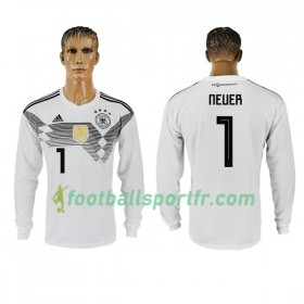 Tenue Allemagne Neuer 1 Domicile Coupe du monde 2018 Maillot de Foot ML